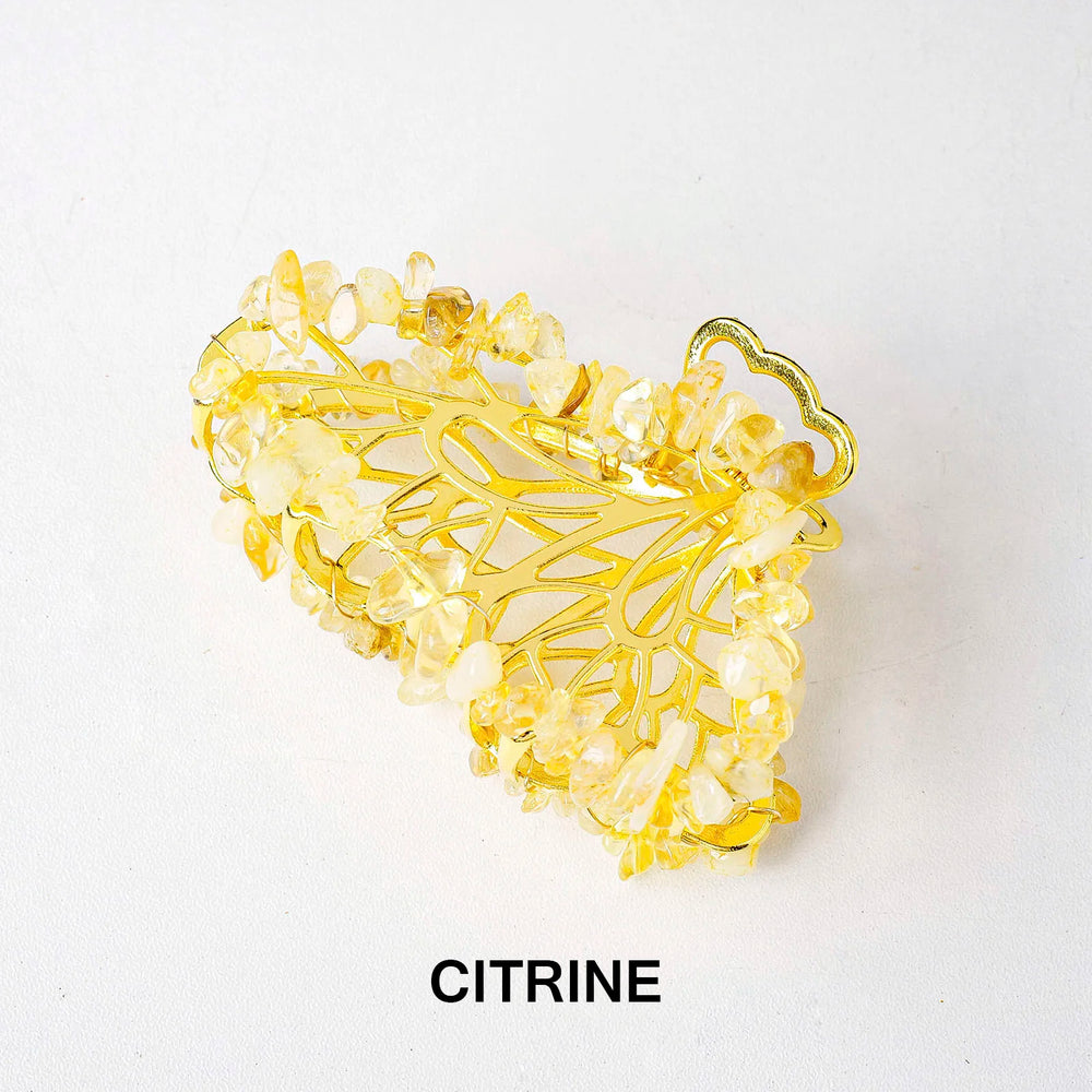 1PC Hot Selling Natural Gravel Chips Diy Crystal Hair Clip Hair Grab Bride's Head Decoration Women's Hair Grab Headwear