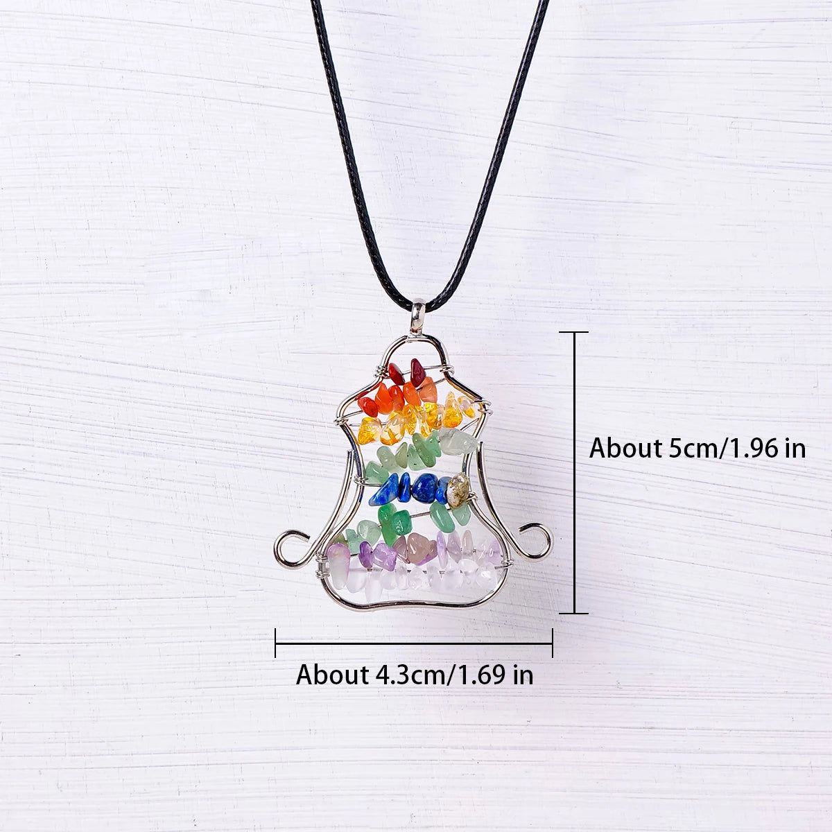 1PC Natural 7 Chakras  Life Tree Pendant Energy Necklace jewelry Reiki Chip Beads Reiki Healing Jewelry Gift