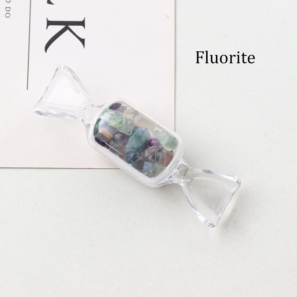 1PC Natural Crystal Gravel Halloween Colored Candy Small Particle Gem Healing Stone For Holiday Decoration Gifts
