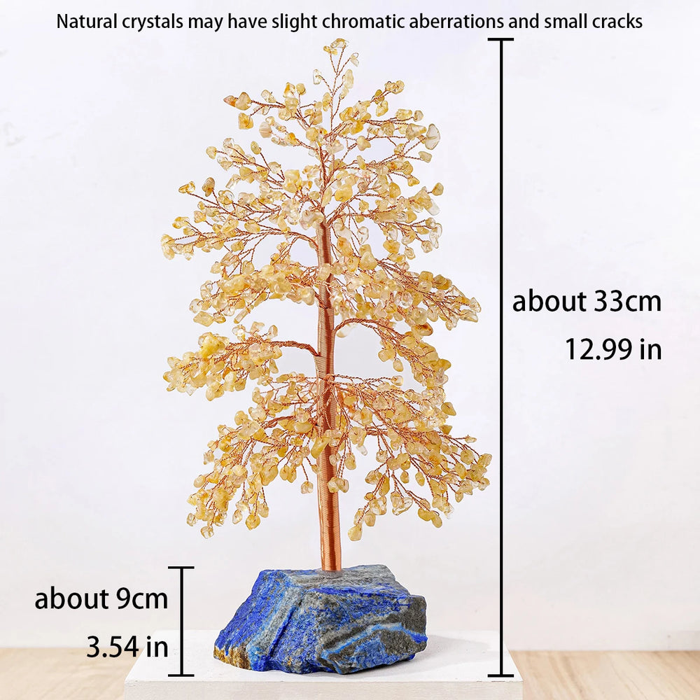 1PC Natural Crystal Stone Lapis Lazuli Crystal Tree Raw Stone Base Gemstone Tree of Life Spiritual Gift