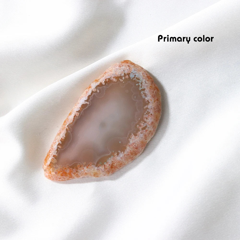 1PC Natural Healing Crystal Stone Irregular Colorful agate Slab Onyx Agates Geode Slice With Hole For Jewelry Necklace Making