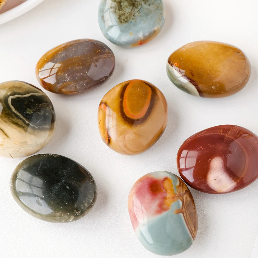 1PC Natural Madagascar  Marine Agate Hot Compress Massage Stone Freeform Meditation Chakra Healing Crystals Gem Raw