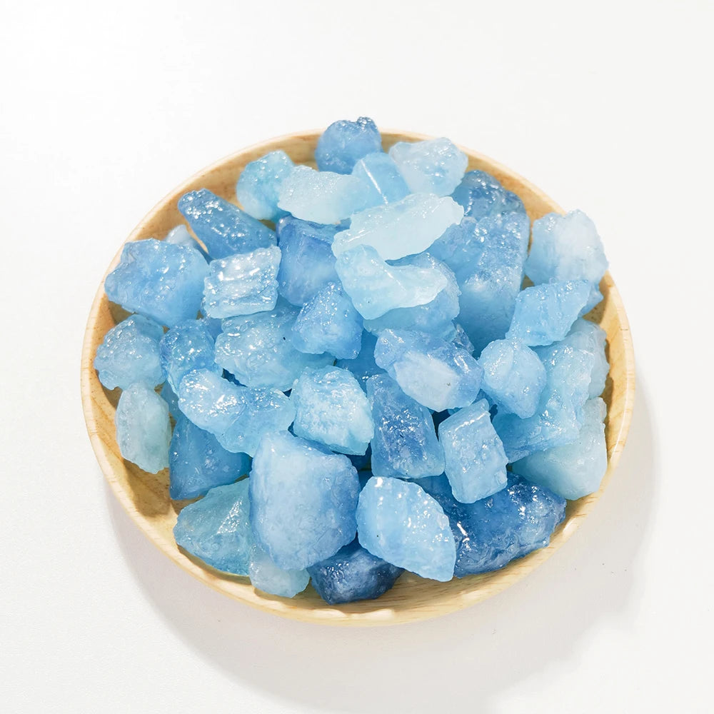 1pc Natural Raw  Rough Stone Quartz Aquamarine Crystals Rock Healing Reiki Mineral Aquarium Home Room Decoration