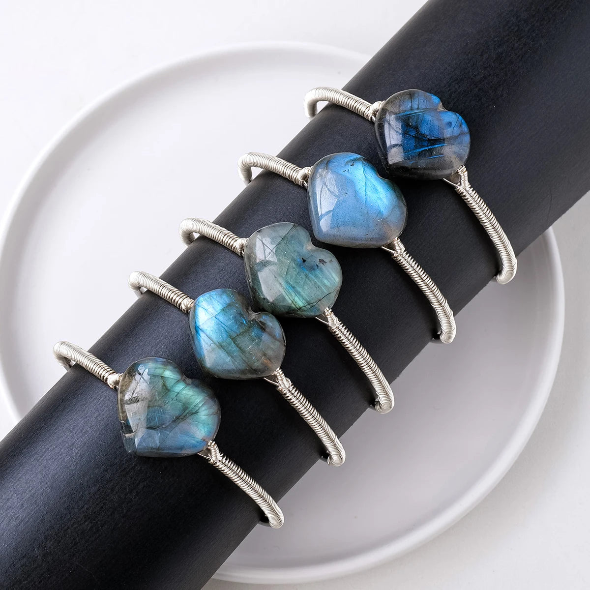 1pc Natural Seven Color Tumble Stone Chakela Crystal Bracelet Irregular Adjustable Beads Healing Quartz For Woman Gifts